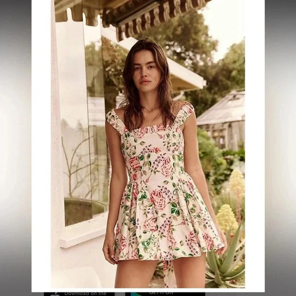 Free People Matilde Floral Mini Dress - Picture 2 of 7